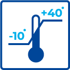 Температурный диапазон - от -10 до +40°С